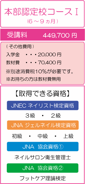 特典付き本部認定校コースⅠ