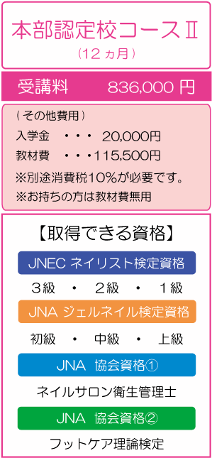 特典付き本部認定校コースⅡ