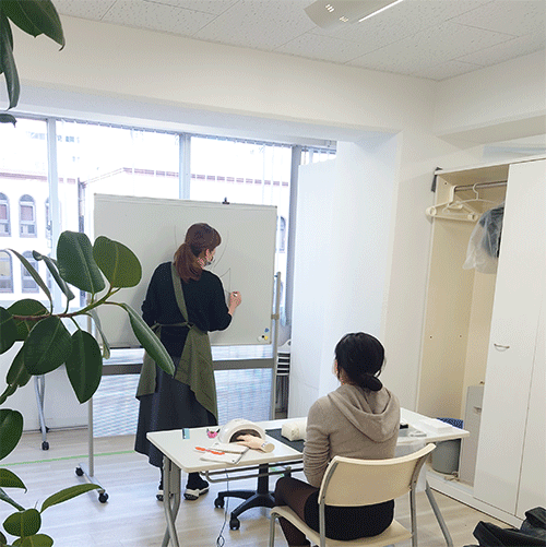 個室での練習1