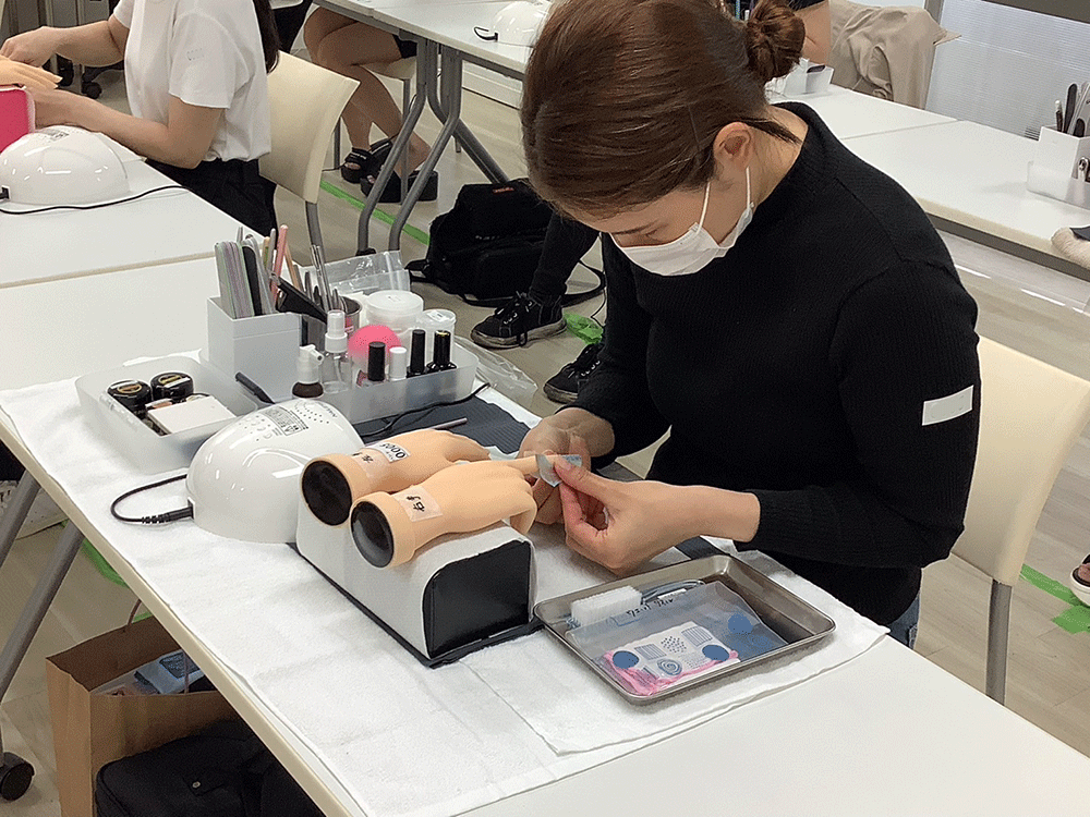 JNAネイリスト検定風景