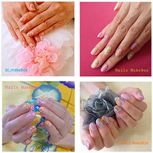 ネイルズメイクボックスの生徒・卒業生が制作した作品です。